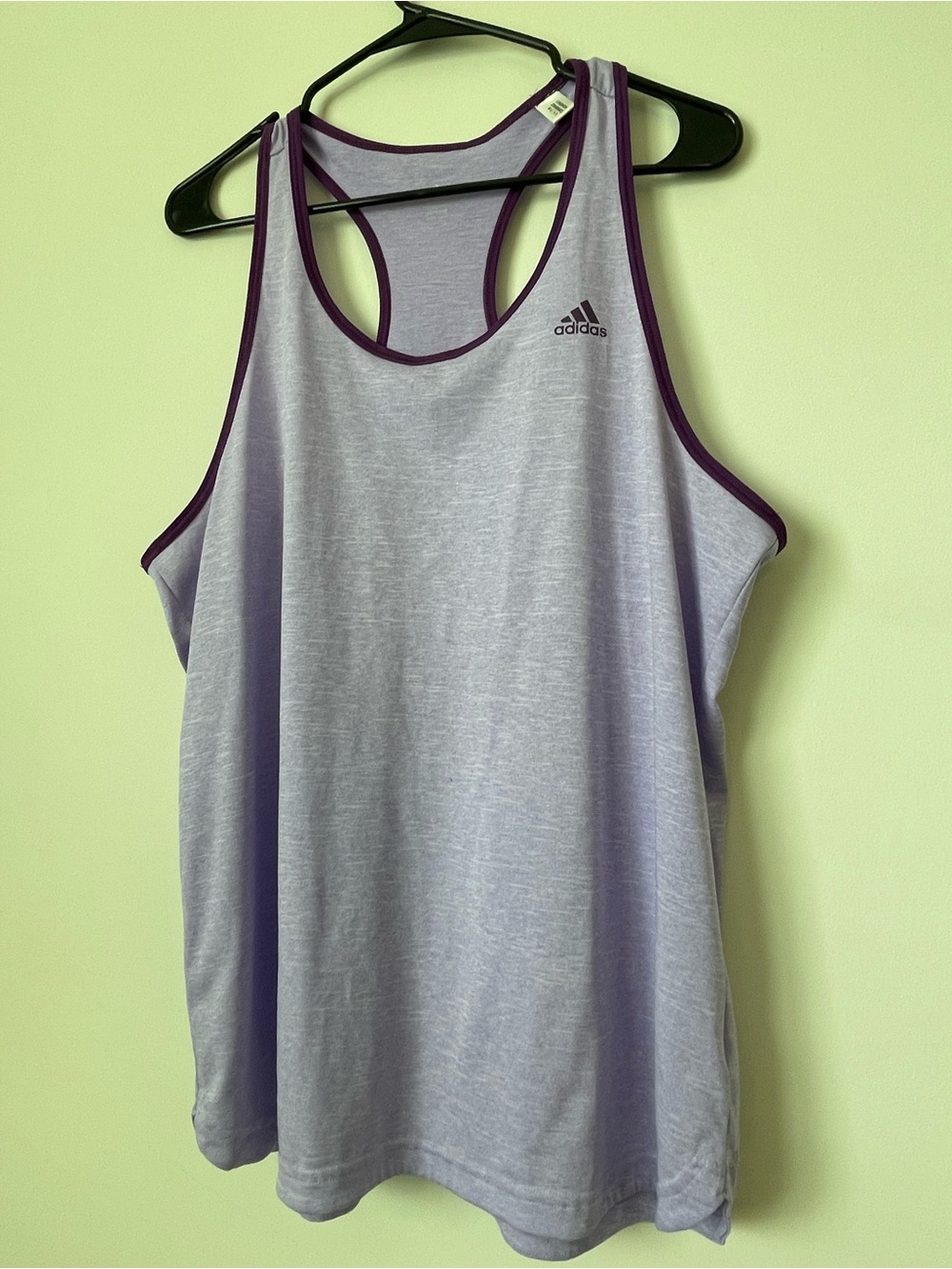 Adidas Climalite Women’s XL Lavender Purple Workout Tank Top Exercise Active